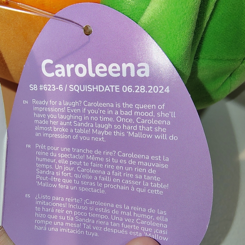 Squishmallows Caroleena The Carrot Easter Plush New - Picture 4 of 8